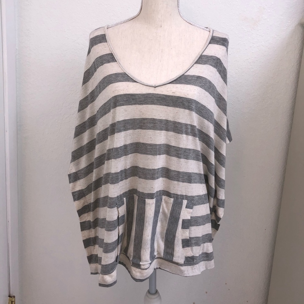 Oversized Striped Top